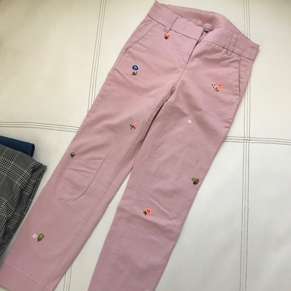 J crew collection embroidered pants 00 - Picture 4 of 5